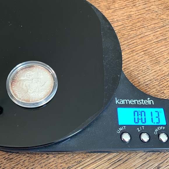 Christopher Columbus $10 commemorative 1oz fine silver 1999 Republic of Liberia - Picture 3 of 5